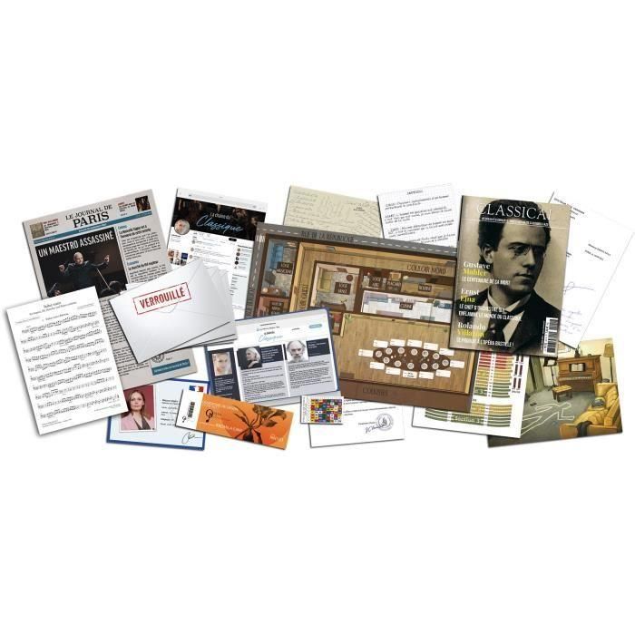 Le Maestro Assassiné - Asmodee - Jeu d'enquete - Des 18 ans - Fabriqué en France 2