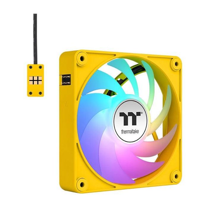 120mm Thermaltake CT120 EX ARGB Sync PC Cooling Fan Bumblebee 3 Pack 5