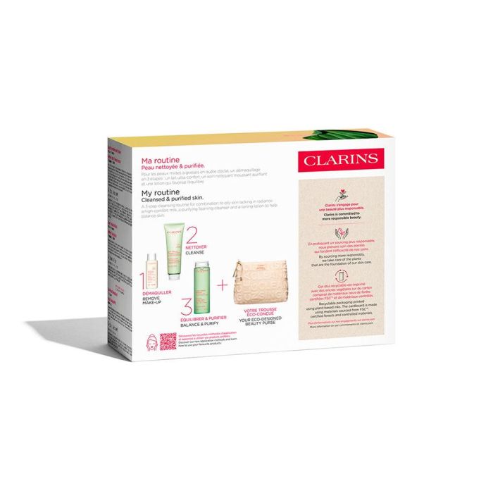 Clarins Pieles Mixtas-Grasas Esenciales De Limpieza Estuche 4 Pz 3