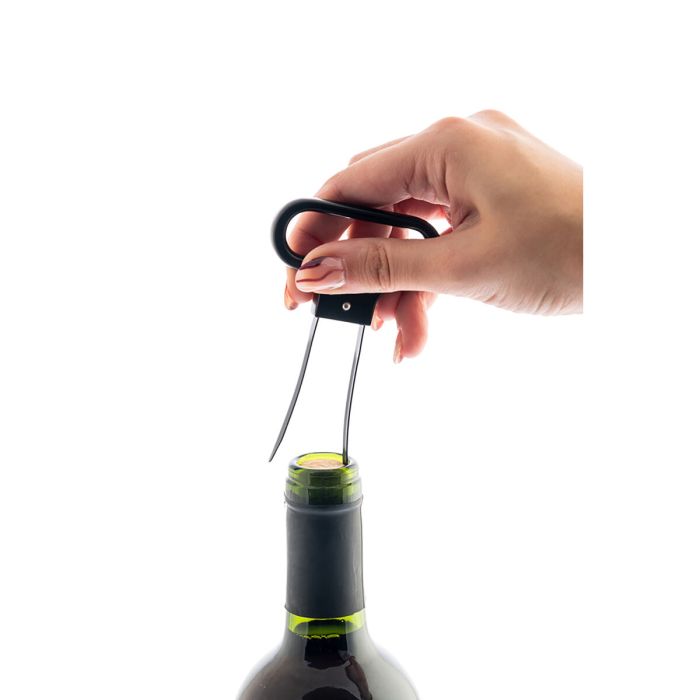 Ouvre-bouteille Koala Basic Noir Métal 11 x 6,5 x 1 cm (12 Unités) 3
