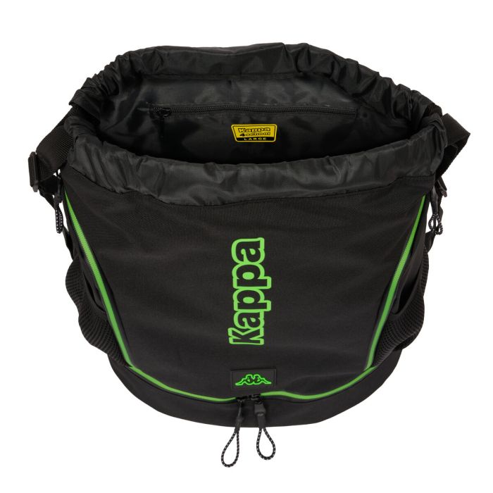 Sac à dos enfant Kappa Black Noir 35 x 40 x 1 cm 1