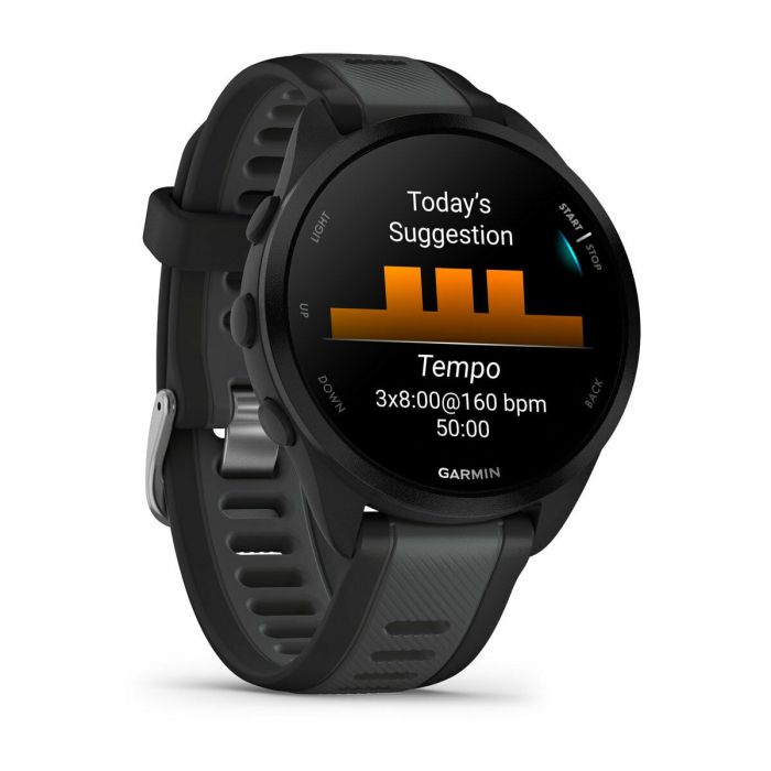 Montre intelligente GARMIN Forerunner 165 Music Noir Argenté 1,2" 43 mm 5