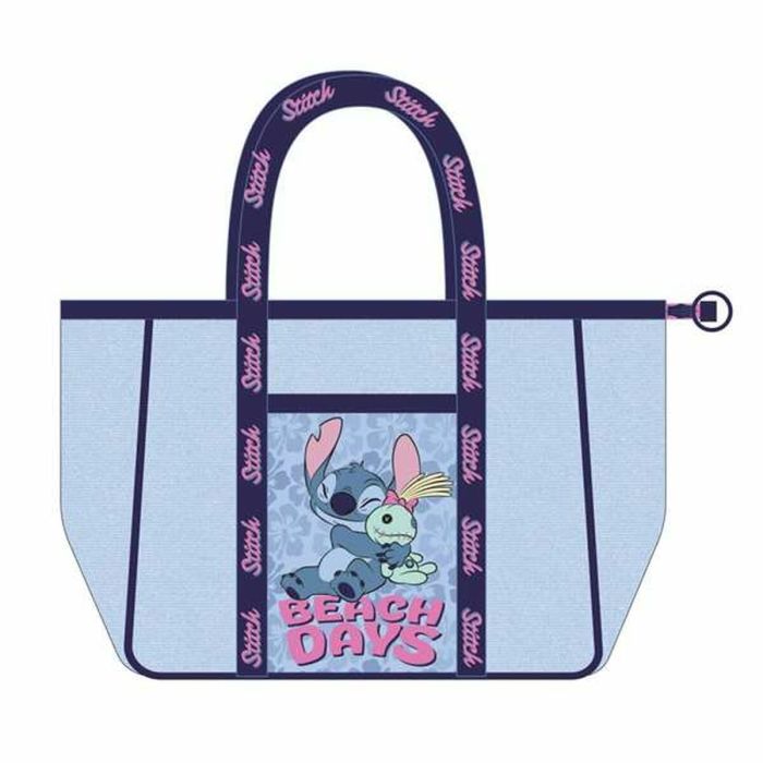 Sac de plage Stitch Bleu 62,0 x 39,0 x 20,0 cm