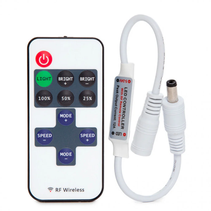 Dimmer Mini Télécommande LED 5-24VDC 30/144W [TB-RFMINI-01] 0