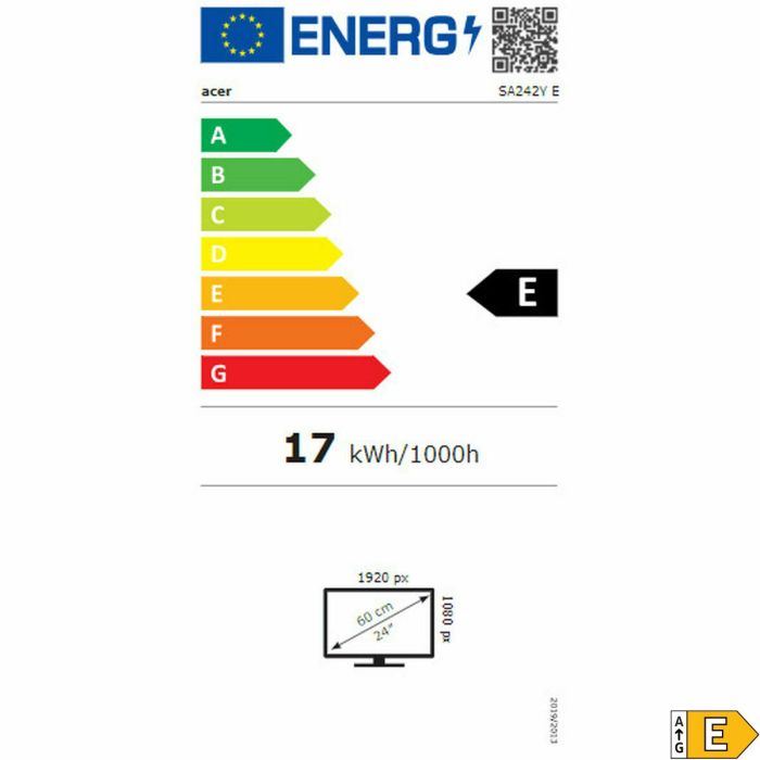 Écran Acer UM.QS2EE.E09 Full HD 23,8" 11