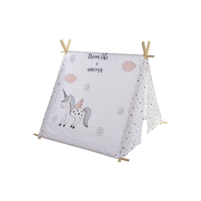 Magasin de campagne DKD Home Decor Coton Bois Licorne (110 x 110 x 106 cm) 2