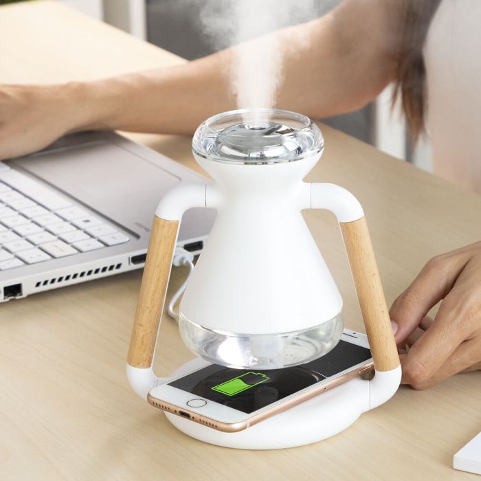 Humidificateur Diffuseur d'Arômes et Chargeur Sans Fil 3 en 1 Misvolt InnovaGoods 0 Humidificateur Diffuseur d'Arômes et Chargeur Sans Fil 3 en 1 Misvolt InnovaGoods 0