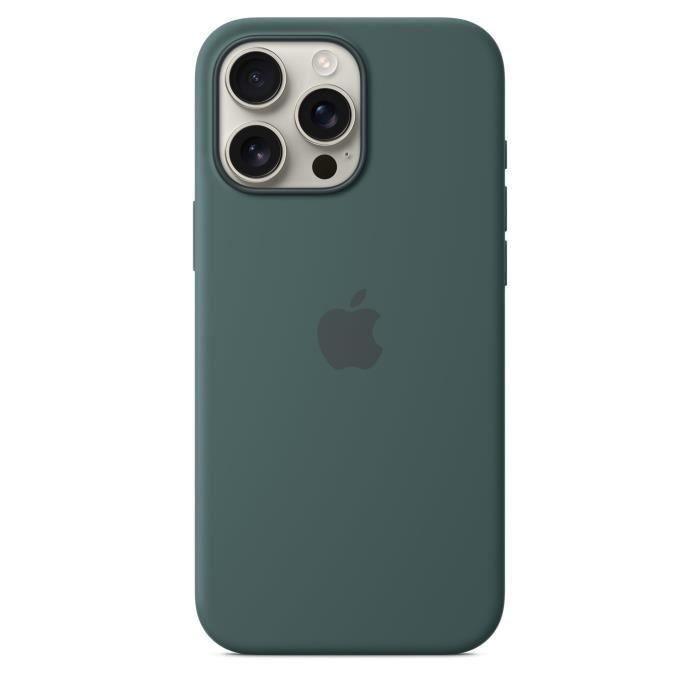 APPLE iPhone 16 Pro Max - Coque en silicone avec MagSafe - Lake Green 1