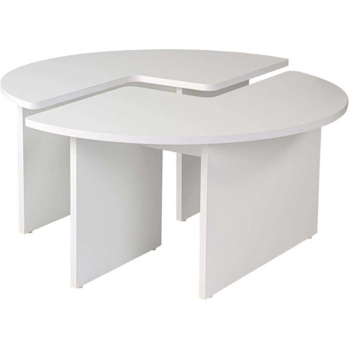 Table Basse Blanc 90 x 41 x 90 cm 8 Table Basse Blanc 90 x 41 x 90 cm 8