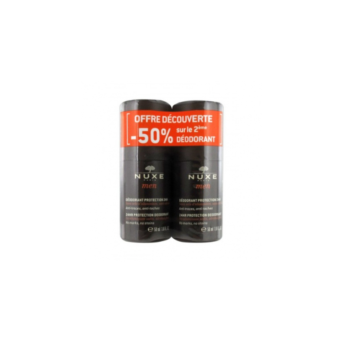 Nuxe Men 24Hr Protect Deo Duo Pack 2*50 mL 2