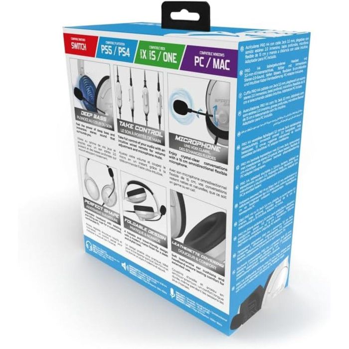 Casques avec Microphone Spirit of Gamer Pro H4 Blanc 1