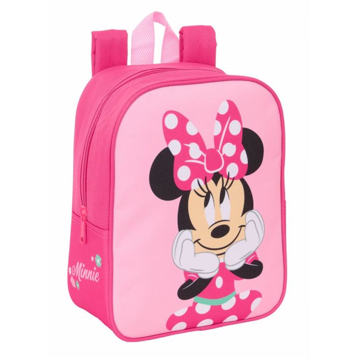 Cartable Minnie Mouse Rose 22 x 27 x 10 cm 2
