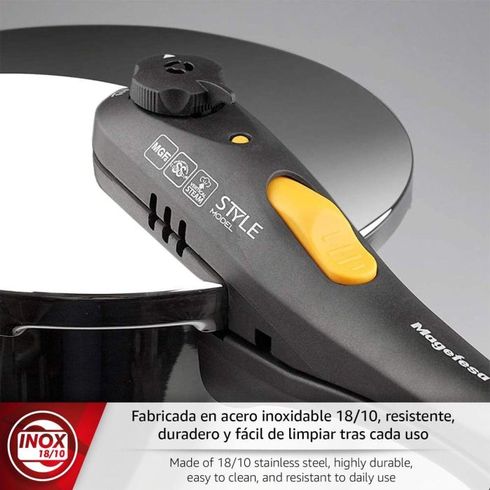 Ensemble de Marmites Express Magefesa STYLE 3+6L 3 L 6 L Acier inoxydable Plastique 2 Pièces 3