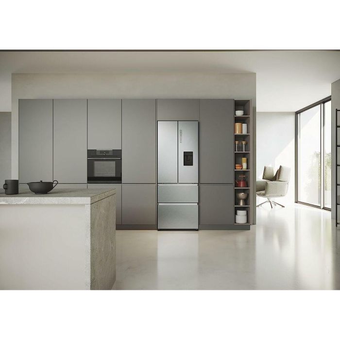 Réfrigérateur Combiné Haier HFR5719EWMG 190 Argenté 6