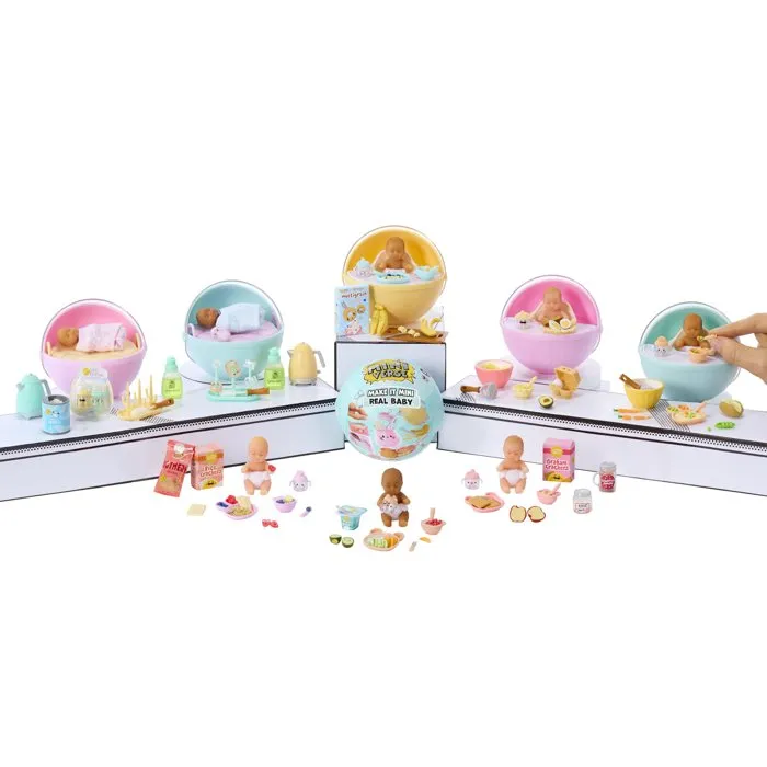 MGA's Miniverse - Make It Mini - Nourriture pour bébé - Kit créatif avec mini bébé, ingrédients et accessoires - À partir de 8 ans MGA's Miniverse - Make It Mini - Nourriture pour bébé - Kit créatif avec mini bébé, ingrédients et accessoires - À partir de 8 ans