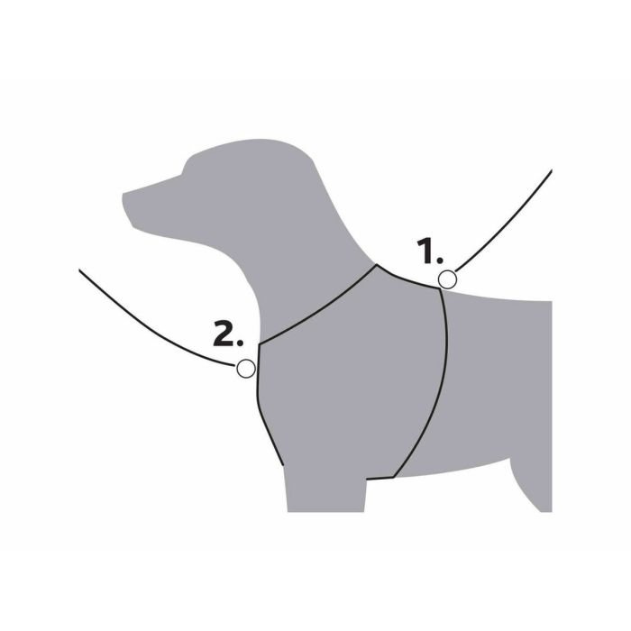 Harnais pour Animaux Domestiques Trixie Trekking Bleu Graphite L 2