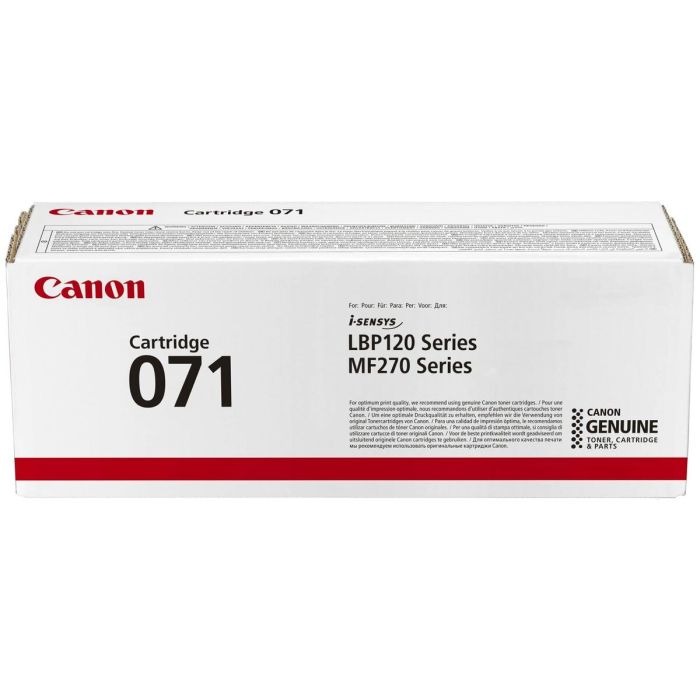 Toner original Canon I-SENSYS LBP122DW, MF272DW - 071 Noir 2 Toner original Canon I-SENSYS LBP122DW, MF272DW - 071 Noir 2