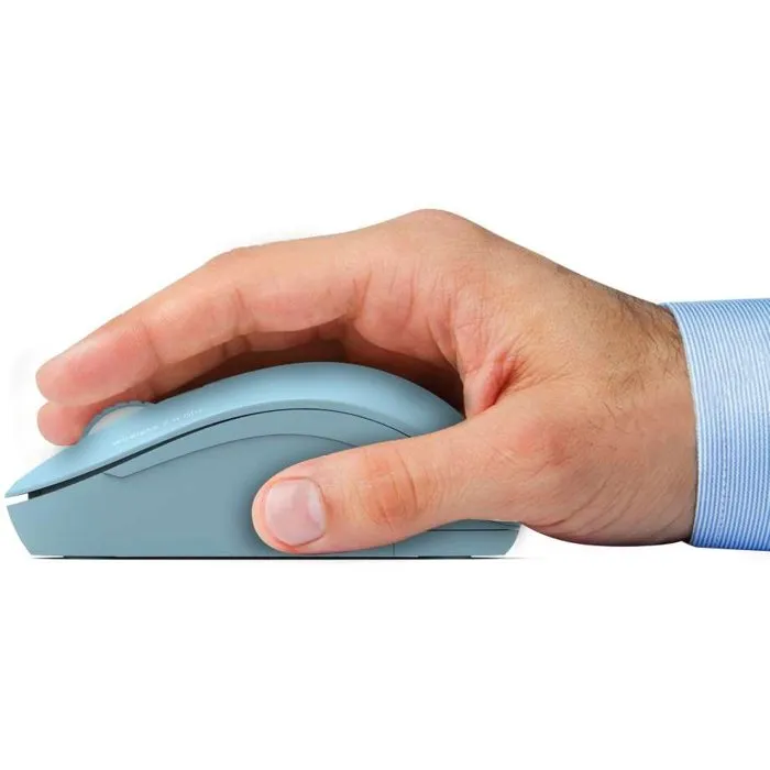 Port Designs Souris sans fil Collection II, 2.4 GHz Bleu azur, Ultra-compacte et silencieuse - 900544