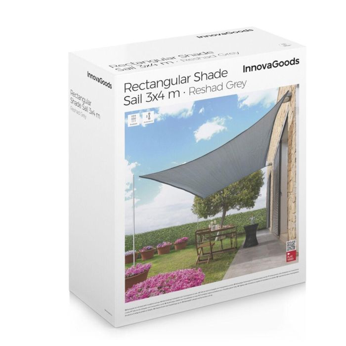 Voile d’Ombrage Rectangulaire Reshad InnovaGoods 3 x 4 m 1 Voile d’Ombrage Rectangulaire Reshad InnovaGoods 3 x 4 m 1