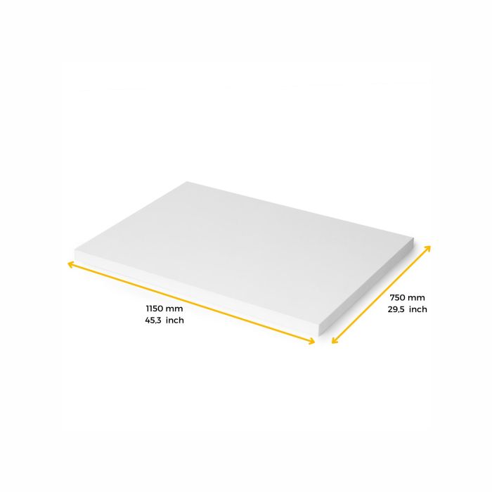 Emuca Plateaux de table, 1150x750, Peint en blanc, Bois 7