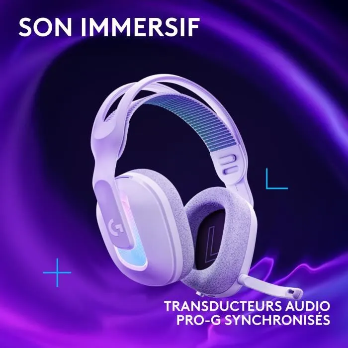Logitech G Casque Gamer Sans Fil G522 LIGHTSYNC RGB avec Son Incroyable et Microphone Haute Qualité - Blanc Logitech G Casque Gamer Sans Fil G522 LIGHTSYNC RGB avec Son Incroyable et Microphone Haute Qualité - Blanc