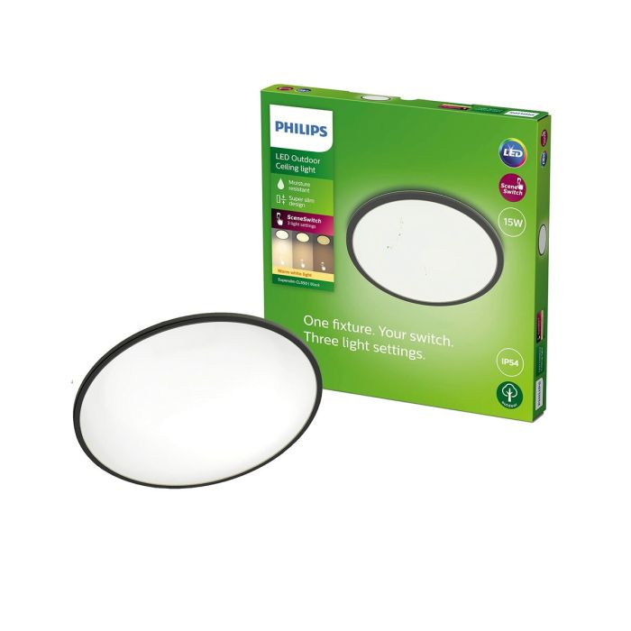 LED plafond Philips Superslim Noir 15 W 2 LED plafond Philips Superslim Noir 15 W 2