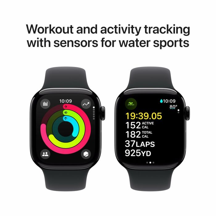 Montre intelligente Apple Apple Watch Series 10 Noir 1,77" 4 Montre intelligente Apple Apple Watch Series 10 Noir 1,77" 4