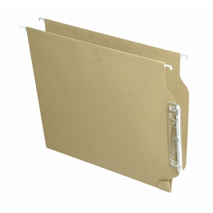Dossier suspendu FADE Etiquette de nom Viseur Transparent Marron A4 Papier carton (25 Unités) 1