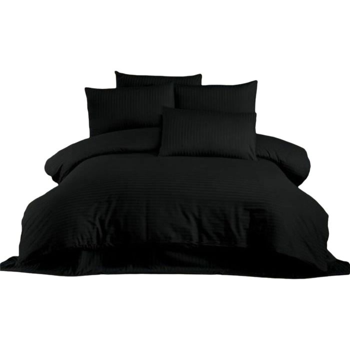 Parure de couette Noir Lit king size 3 Pièces 0 Parure de couette Noir Lit king size 3 Pièces 0