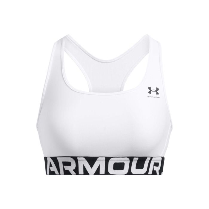 Soutien-gorge de Sport Under Armour Hg Mid Branded Blanc XL 0 Soutien-gorge de Sport Under Armour Hg Mid Branded Blanc XL 0