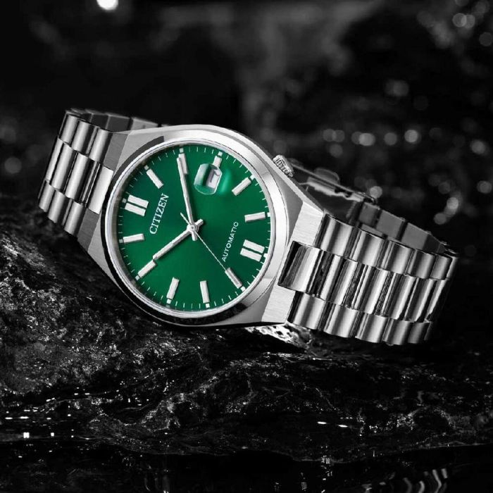 Montre Homme Citizen TSUYOSA AUTOMATIC Vert Argenté (Ø 40 mm) 2 Montre Homme Citizen TSUYOSA AUTOMATIC Vert Argenté (Ø 40 mm) 2