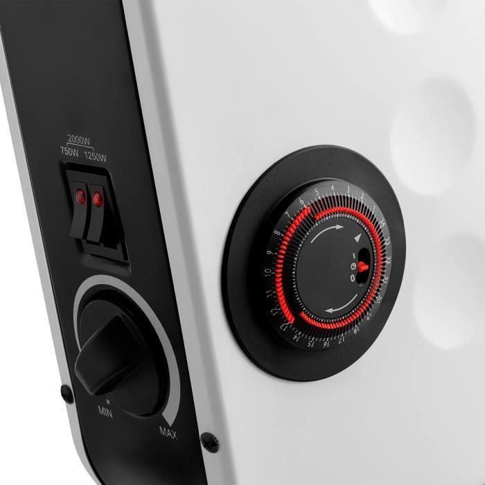 Radiateur - SENCOR - SCF 2100WH - 2000 W - 3 niveaux - Minuterie - Blanc 4 Radiateur - SENCOR - SCF 2100WH - 2000 W - 3 niveaux - Minuterie - Blanc 4