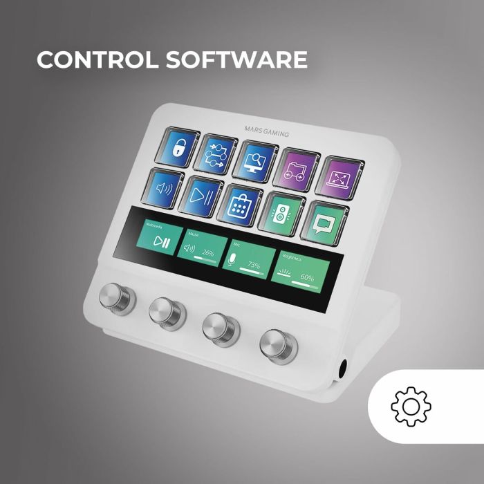 Clavier Mars Gaming MSDPROW Blanc 2