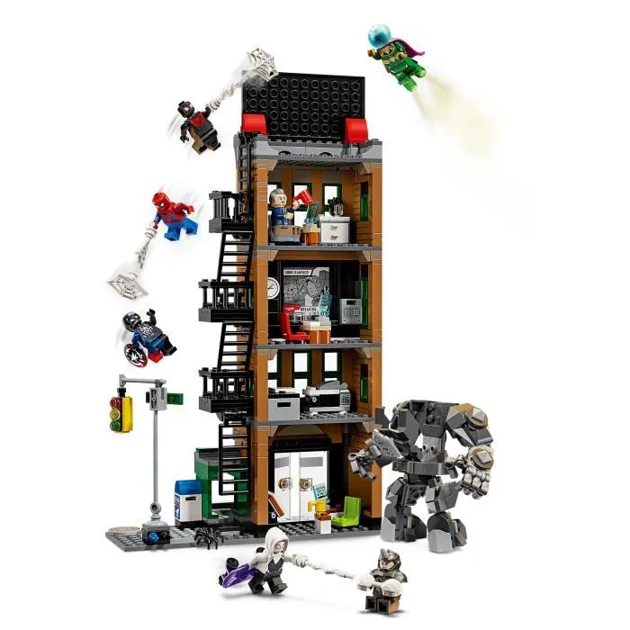 Lego 76342 Marvel Jouet de Construction - Spider-Man contre Mystério : le Daily Bugle - 10 Ans et Plus - 4 Étages et 7 Minifigurines