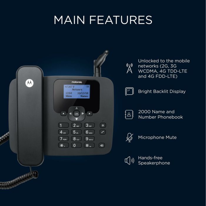 Téléphone fixe Motorola 1 Téléphone fixe Motorola 1