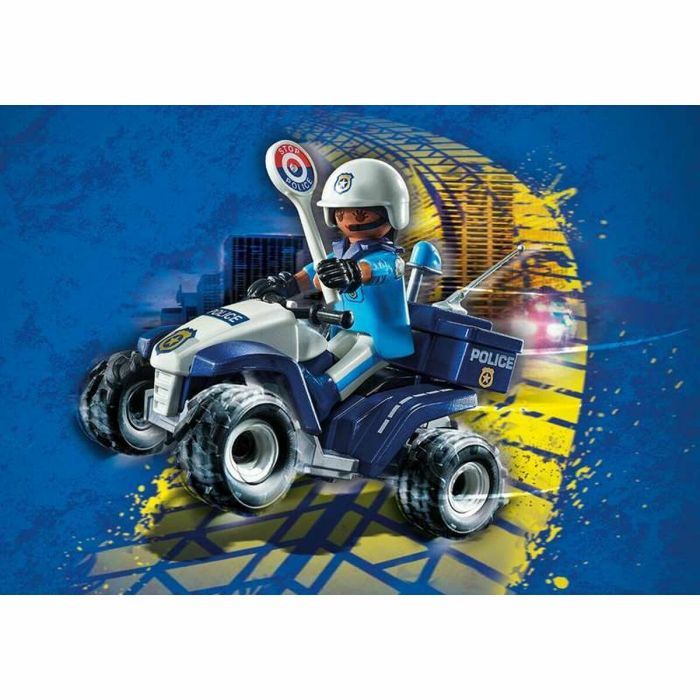 Jeu de Véhicules Playmobil Speed Quad City Action 71092 Police (21 pcs) 3