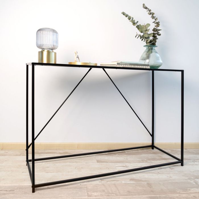 Table d'appoint Vinthera Moa Noir Beige 120 x 85 x 40 cm 4