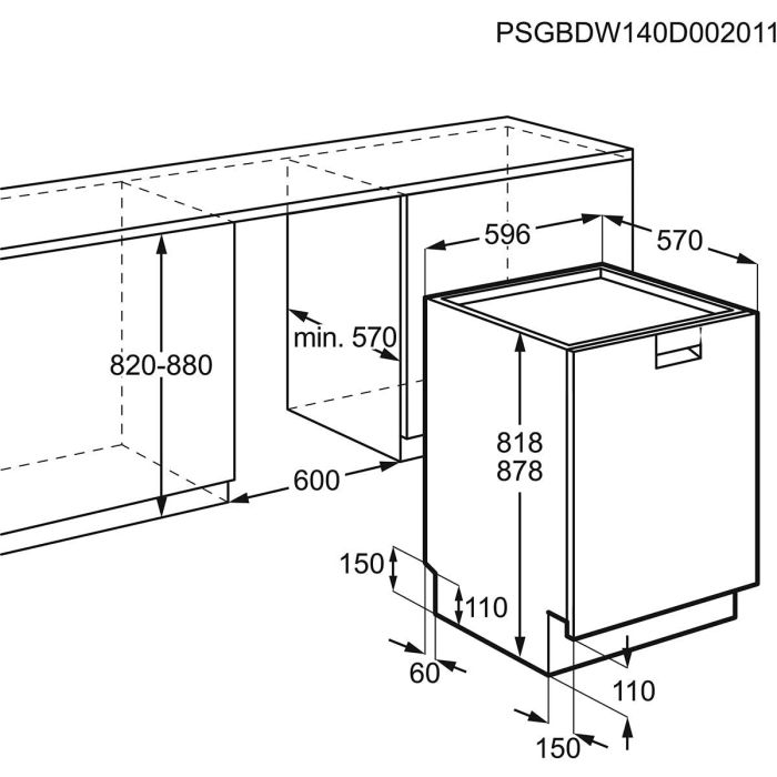 Lave-vaisselle AEG FFB83816PM Acier 60 cm 1