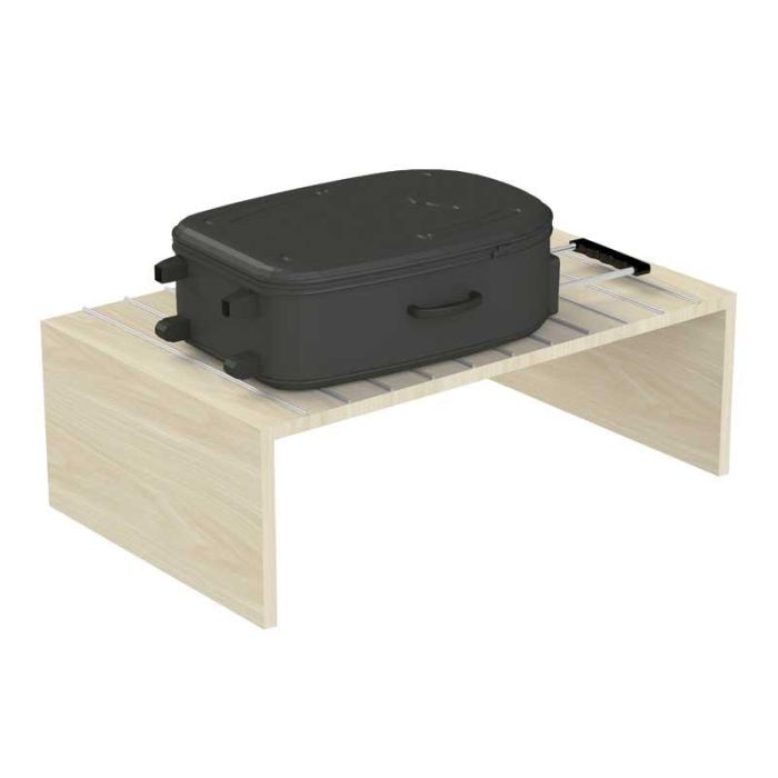 Perfil Guarda-Maleta Aluminio 3M Acabado Plata Mate, Negro Mate Acabado Plata Mate Herrajes Alk 2