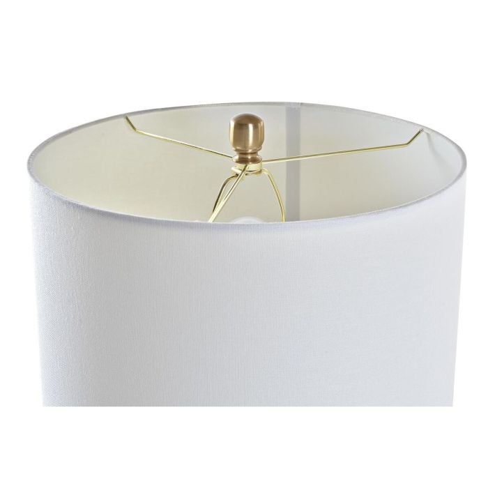 Lampe de bureau DKD Home Decor Doré Métal Blanc 41 x 41 x 80 cm 220 V 50 W 1