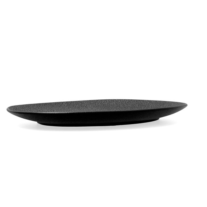 Assiette plate Bidasoa Fosil Noir Céramique Oblongue 28 x 24,8 x 2,5 cm (6 Unités) 1