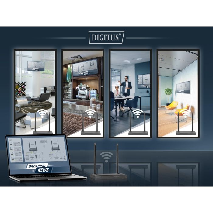 DIGITUS Wireless HDMI Extender Set bis 150m 4K/30Hz 3