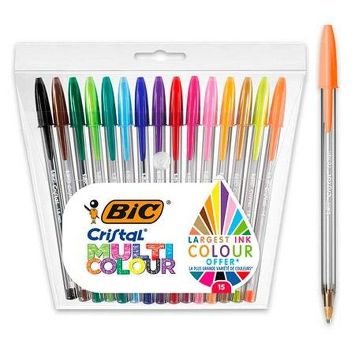 Ensemble de Stylos Bic Multicouleur 15 Pièces (20 Unités) 1