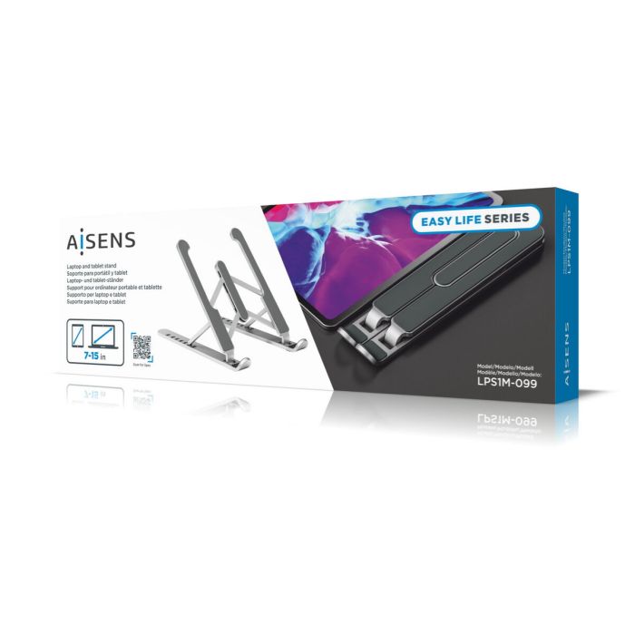 Support de tablette Aisens LPS1M-099 Argenté 1 Support de tablette Aisens LPS1M-099 Argenté 1