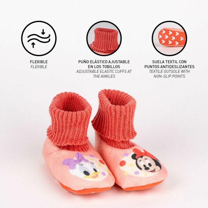 Chaussons Minnie Mouse Rose 6