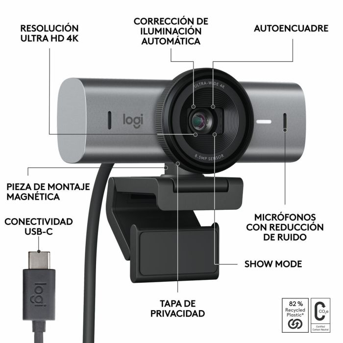 Webcam Logitech 960-001559 4K Ultra HD 3