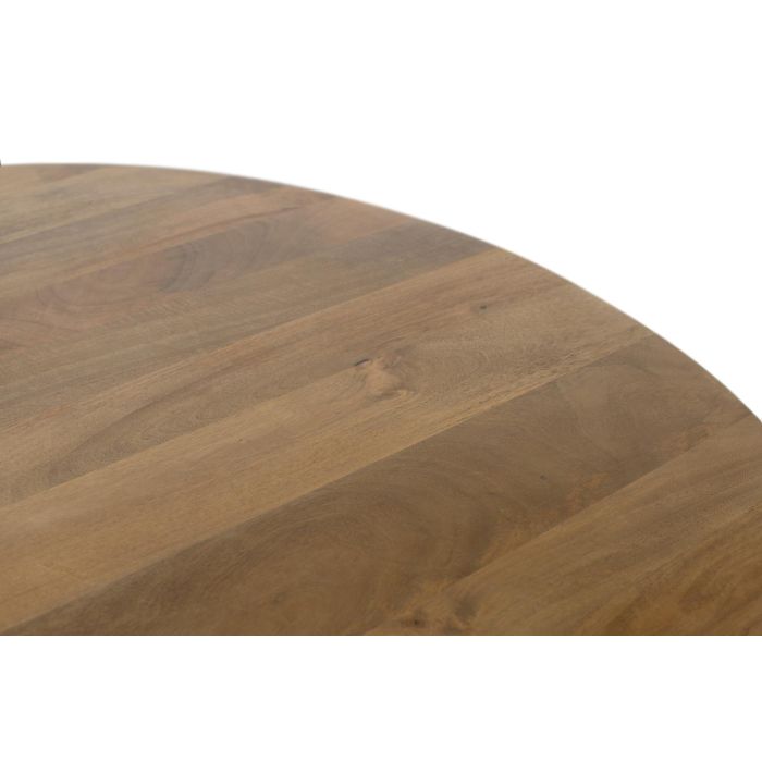 GINER Y COLOMER Table Ronde en Bois de Mangue Naturel - Diamètre 150 cm, Design Élégant et Robuste, Montage Requis 2