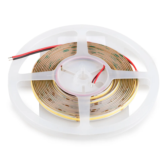 Tira LEDs COB 50W 500Lm CRI90 4200K IP20 24VDC x5M 50.000H SUR-FCOB378-24V-W 2