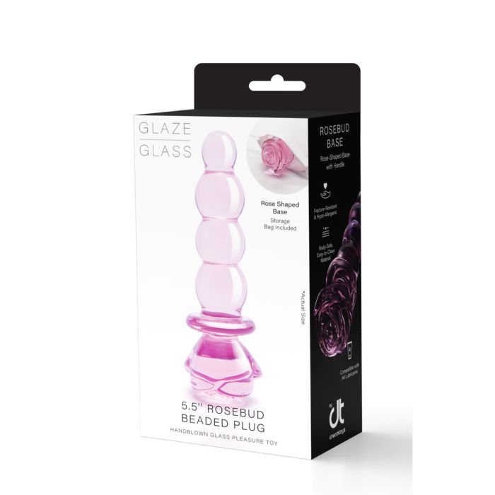 Plug Anal Dream Toys Glaze Glass Rose 2 Plug Anal Dream Toys Glaze Glass Rose 2