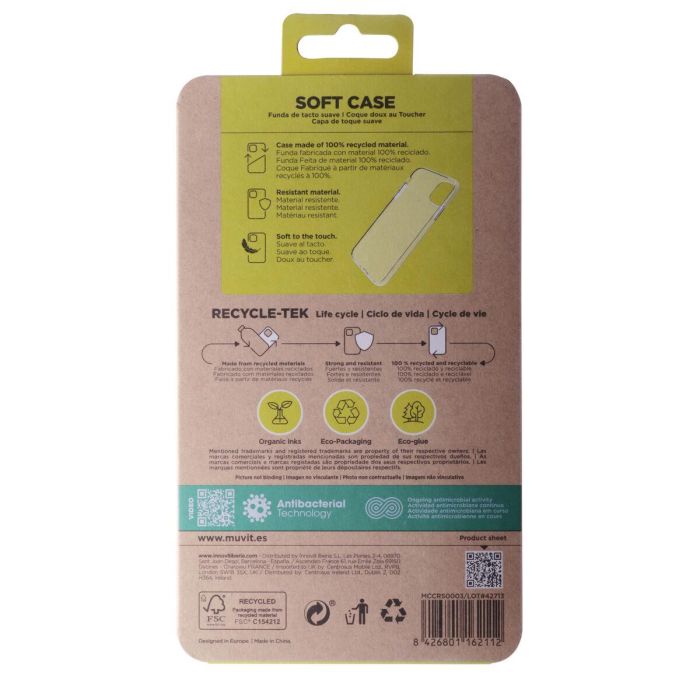 Protection pour téléphone portable Muvit for Change iPhone 11 Transparent iPhone 11 1